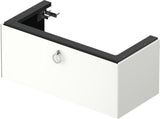 Duravit White Tulip Waschtischunterbau 984 mm Eiche Mitte mit LED-Beleuchtung von Philippe Starck