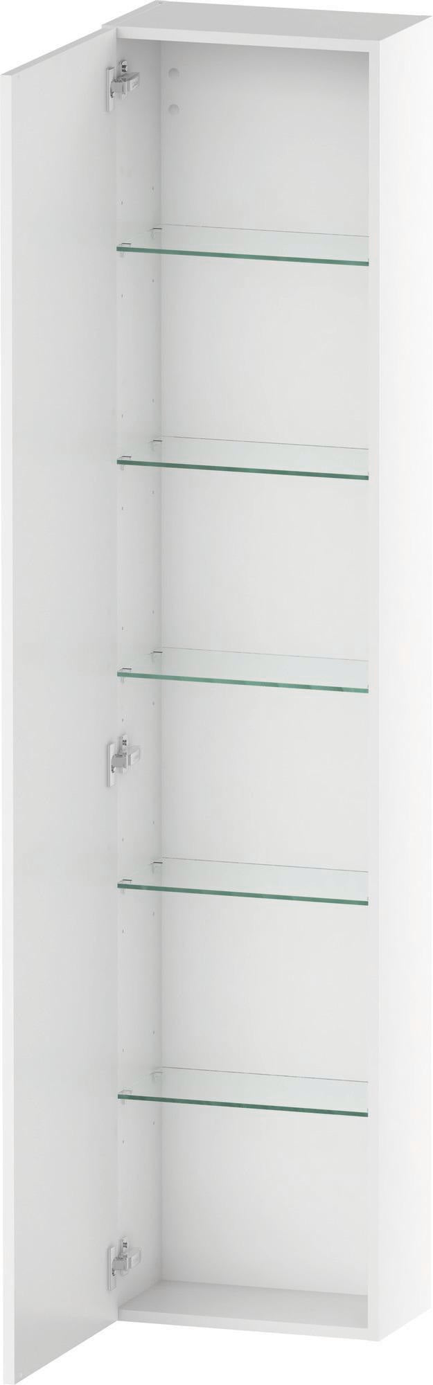 DURAVIT DuraStyle Hochschrank 400 mm betongrau matt, 1 Tür links, Soft-Close