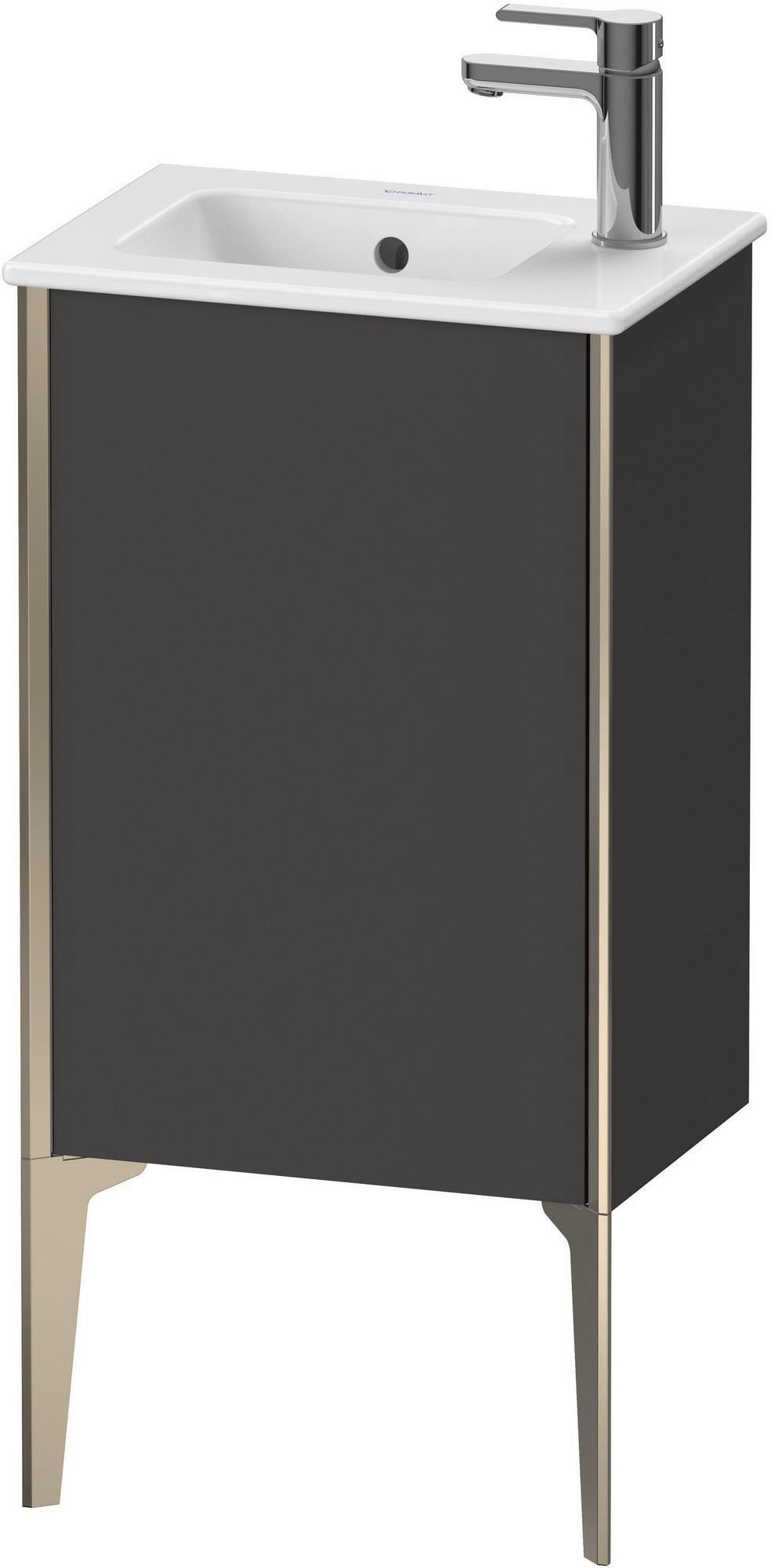 DURAVIT XViu Waschtischunterbau bodenstehend 594 mm anthrazit 1 Tür links – Badmöbel