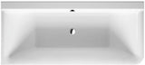 Duravit Badewanne P3 Comforts Ecke links 1800 x 800 mm mit 2 Rückenschrägen, weiß