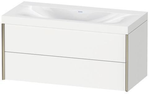 Duravit XViu Möbelwaschtischset 1000x480mm mit Viu Waschtisch und 2 Schubkästen