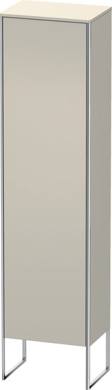 Duravit Hochschrank XSquare, bodenstehend, 1 Tür, Tip-On, Basalt Matt, 2016 mm