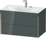 DURAVIT XViu c-bonded Waschtischset 800 mm wandhängend mit 2 Schubkästen und Tip-on-Technik