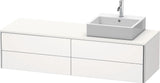 Duravit XSquare Waschtischunterbau 1600 mm betongrau matt, 4 Schubkästen, wandhängend