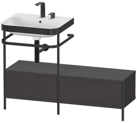 Duravit Happy D.2 Plus Waschtischunterbau 1200x490mm mit Metallkonsole, supermatt