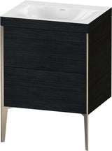 DURAVIT XViu c-bonded Waschtischunterbauset 610 mm Eiche mit 2 Auszügen