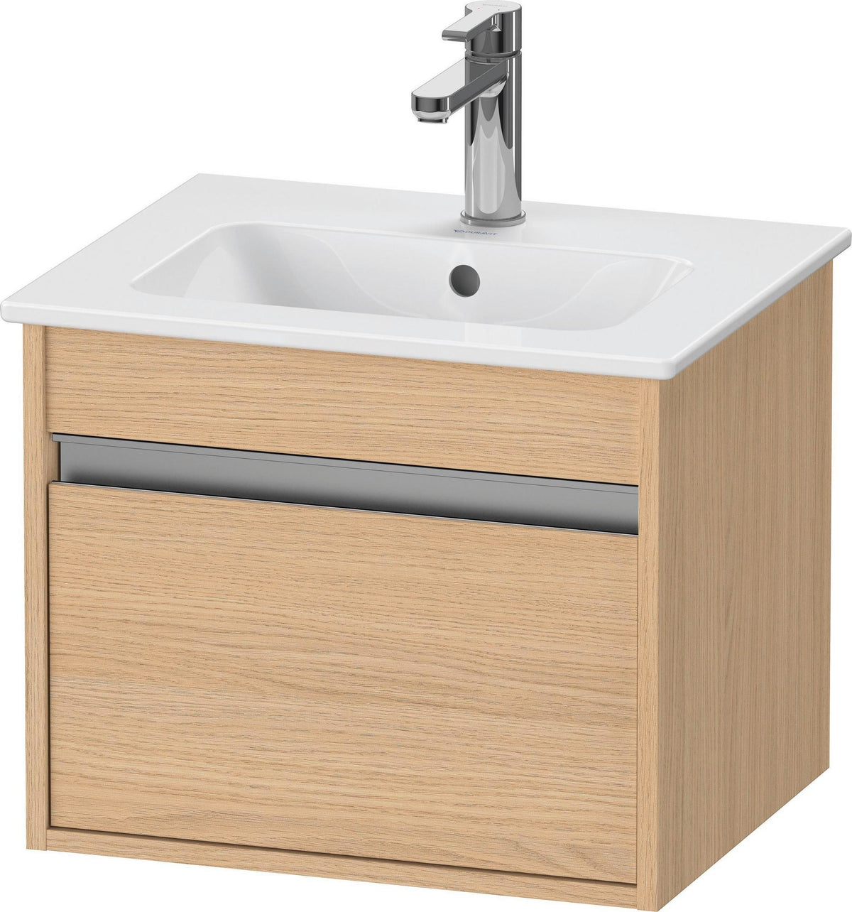 DURAVIT Ketho Waschtischunterbau 500 mm weiß matt, 1 Auszug, wandhängend, Soft-Close