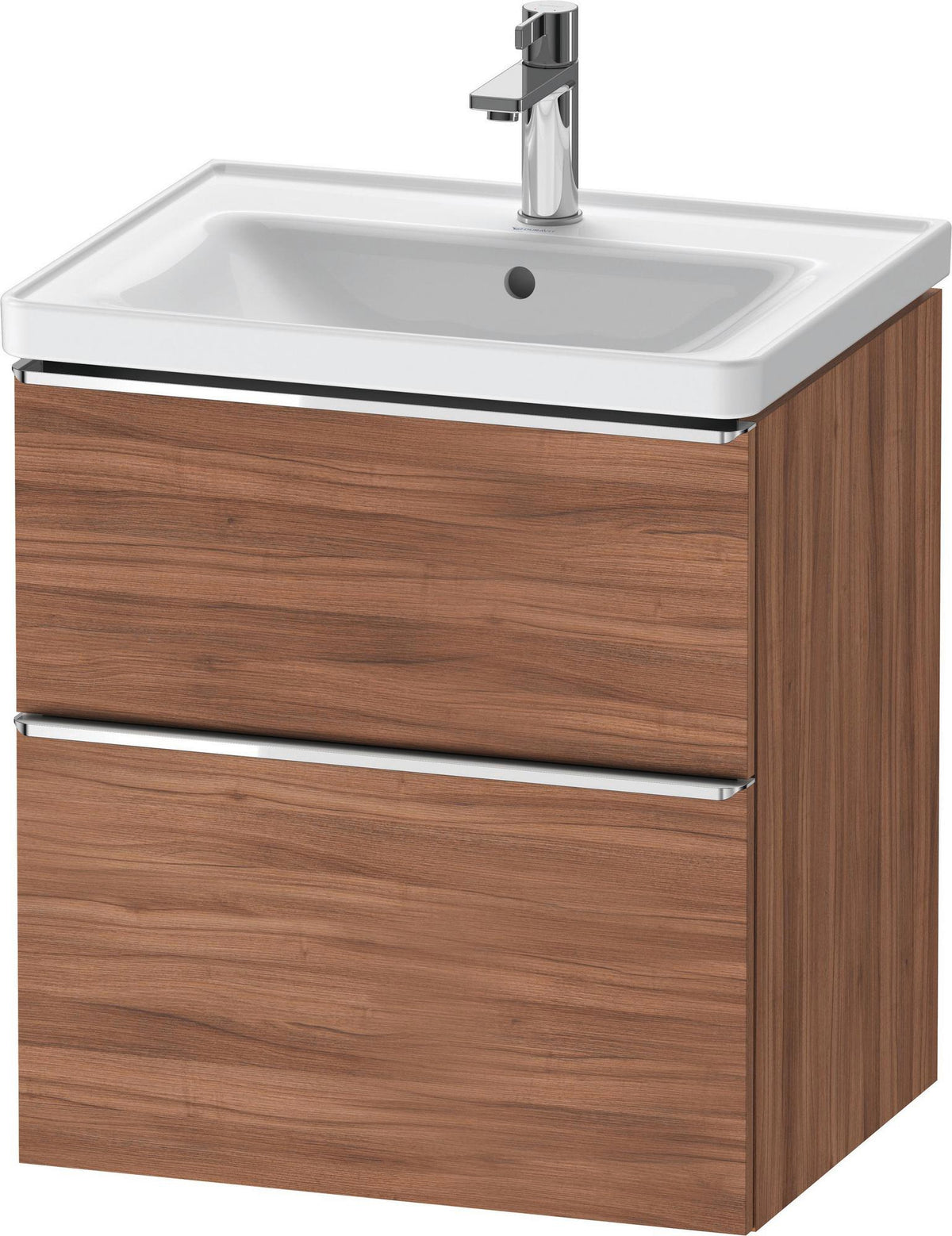 Duravit D-Neo Waschtischunterbau 584 mm betongrau matt mit Auszug und Schubkasten