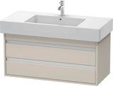 DURAVIT Ketho Waschtischunterbau 1000 mm wandhängend, 2 Schubkästen, basalt matt – mit Soft-Close