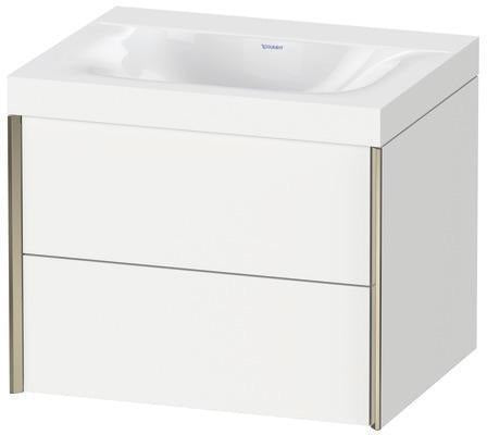 Duravit Möbelwaschtischset XVIU 600x480mm Cha ma / ta s-matt Ra 83 o HL
