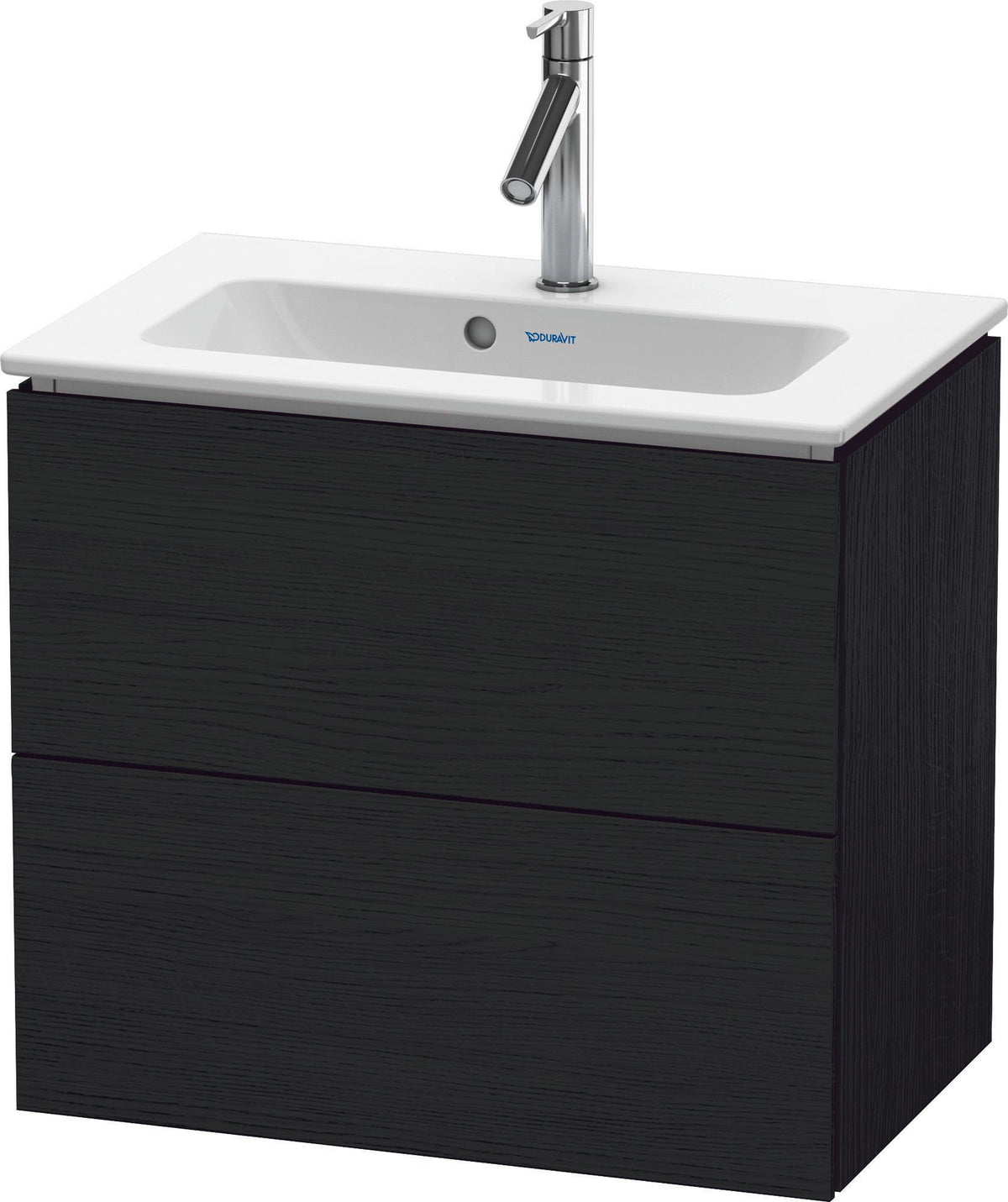 Duravit L-Cube Waschtischunterbau 620 mm Weiß Matt mit 2 Schubkästen und Tip-On Technik