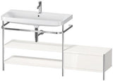 Duravit Waschtischset Happy D.2 Plus 1600x490mm ein Hahnloch taupe supermatt