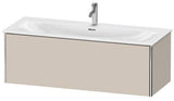 Duravit XSquare Waschtischunterbau 1210 mm für Viu 234412 – Wandhängend, Taubenblau Seidenmatt