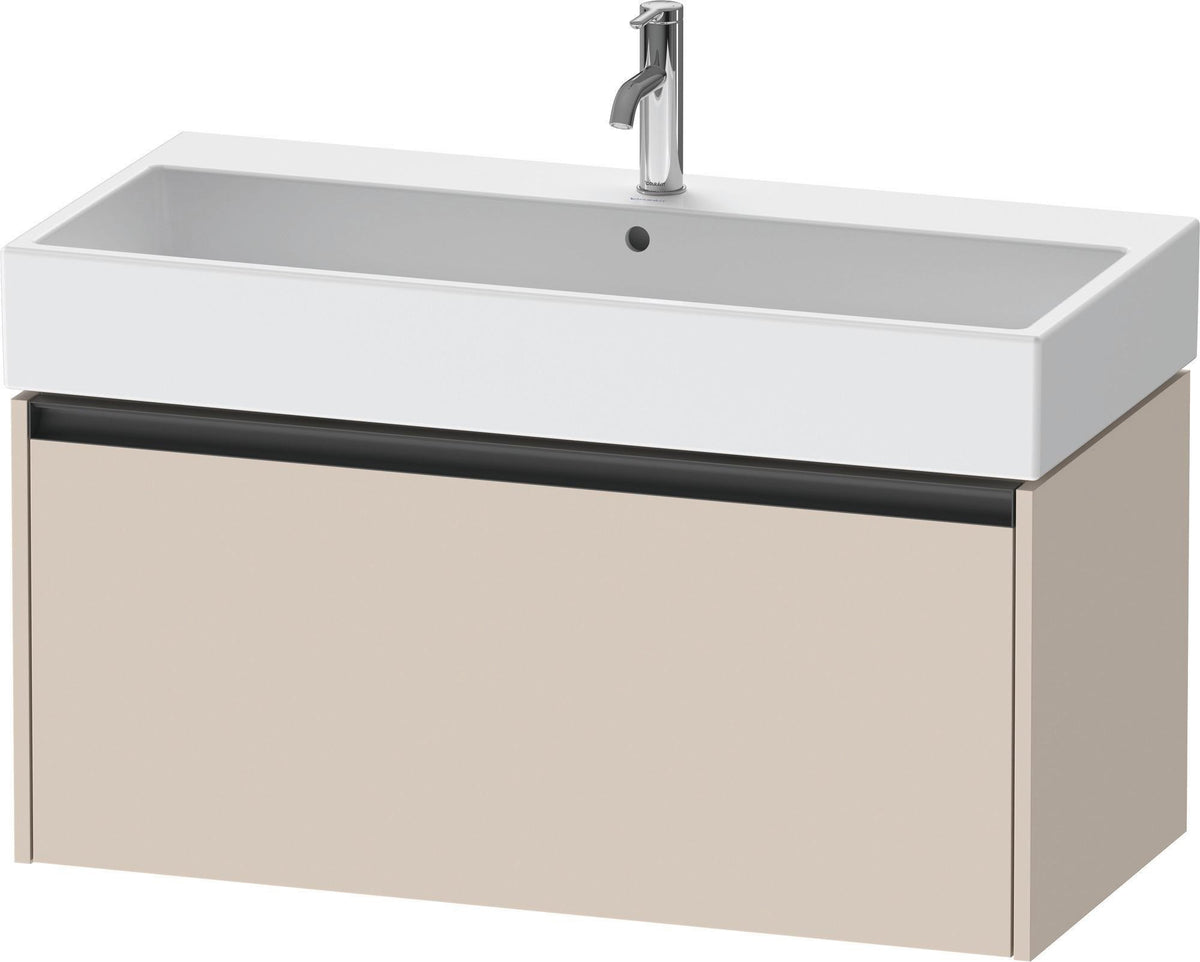 DURAVIT Ketho.2 Waschtischunterbau 984 mm betongrau matt mit 1 Auszug, wandhängend
