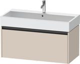 DURAVIT Ketho.2 Waschtischunterbau 984 mm betongrau matt mit 1 Auszug, wandhängend