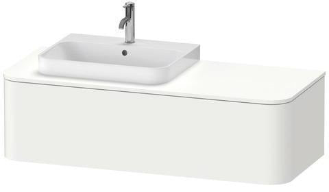 Duravit Waschtischunterbau Happy D.2 Plus 1300 mm taupe supermatt mit Tip-On-Technik