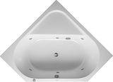 DURAVIT D-Code Eck-Whirlwanne 1400x1400 mm Acryl Weiß mit Jet Project und 2 Rückenschrägen