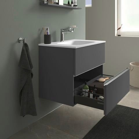 DURAVIT Sivida Spiegelablage 800x115x35mm Chrom/Weiß Matt – Montage unter Spiegel inkl. Befestigungsmaterial