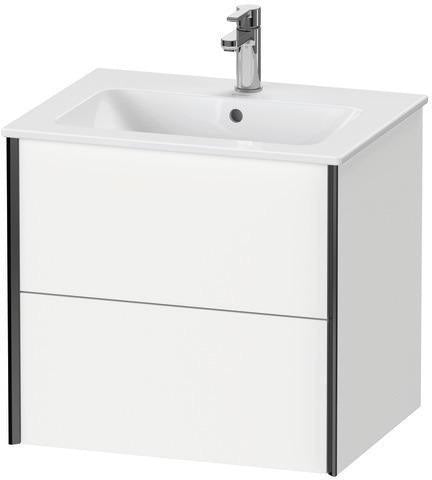 Duravit Waschtischunterbau XVIU 610x560x480mm 2 Schubkästen Ahorn Mitte s-matt