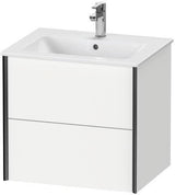 Duravit Waschtischunterbau XVIU 610x560x480mm 2 Schubkästen Ahorn Mitte s-matt