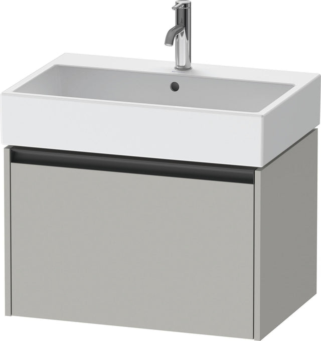 Duravit Waschtischunterbau Ketho.2 wandhängend 684 mm betongrau matt mit 1 Auszug