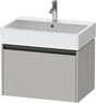 Duravit Waschtischunterbau Ketho.2 wandhängend 684 mm betongrau matt mit 1 Auszug