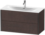 DURAVIT XViu Waschtischunterbau wandhängend 1010 mm, 2 Schubkästen, weiß matt – mit Tip-On-Technik
