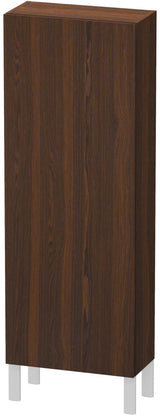 Duravit L-Cube Halbhochschrank 500 mm, 1 Tür links, betongrau matt, wandhängend, Soft-Close