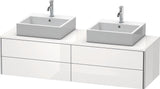 DURAVIT XSquare Waschtischunterbau 1600 mm wandhängend mit Schubkasten und Siphonausschnitt