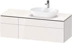 weiß hochglanz / Spanplatte / 2 Schubkästen, 2 Auszüge
