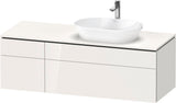 Duravit L-Cube Waschtischunterbau 1420 mm Taupe supermatt mit Tip-on und Soft-Close