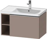 DURAVIT D-Neo Waschtischunterbau 784 mm wandhängend mit 1 Auszug und 2 offenen Fächern in Betongrau Matt