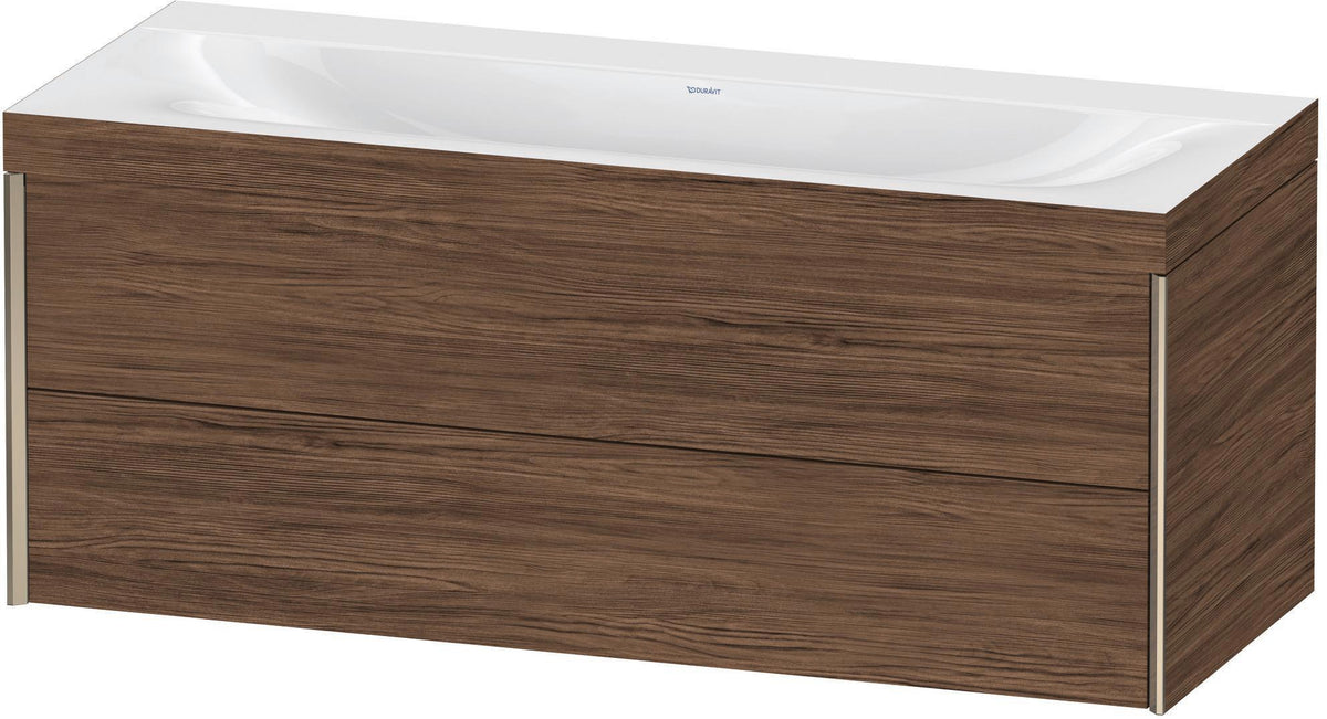 DURAVIT XViu c-bonded Waschtischunterbauset 1200 mm wandhängend mit 2 Schubkästen