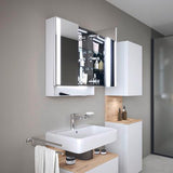 DURAVIT Qatego Waschtisch 600 mm mit Hahnlochbank und Überlauf in Weiß mit HygieneGlaze