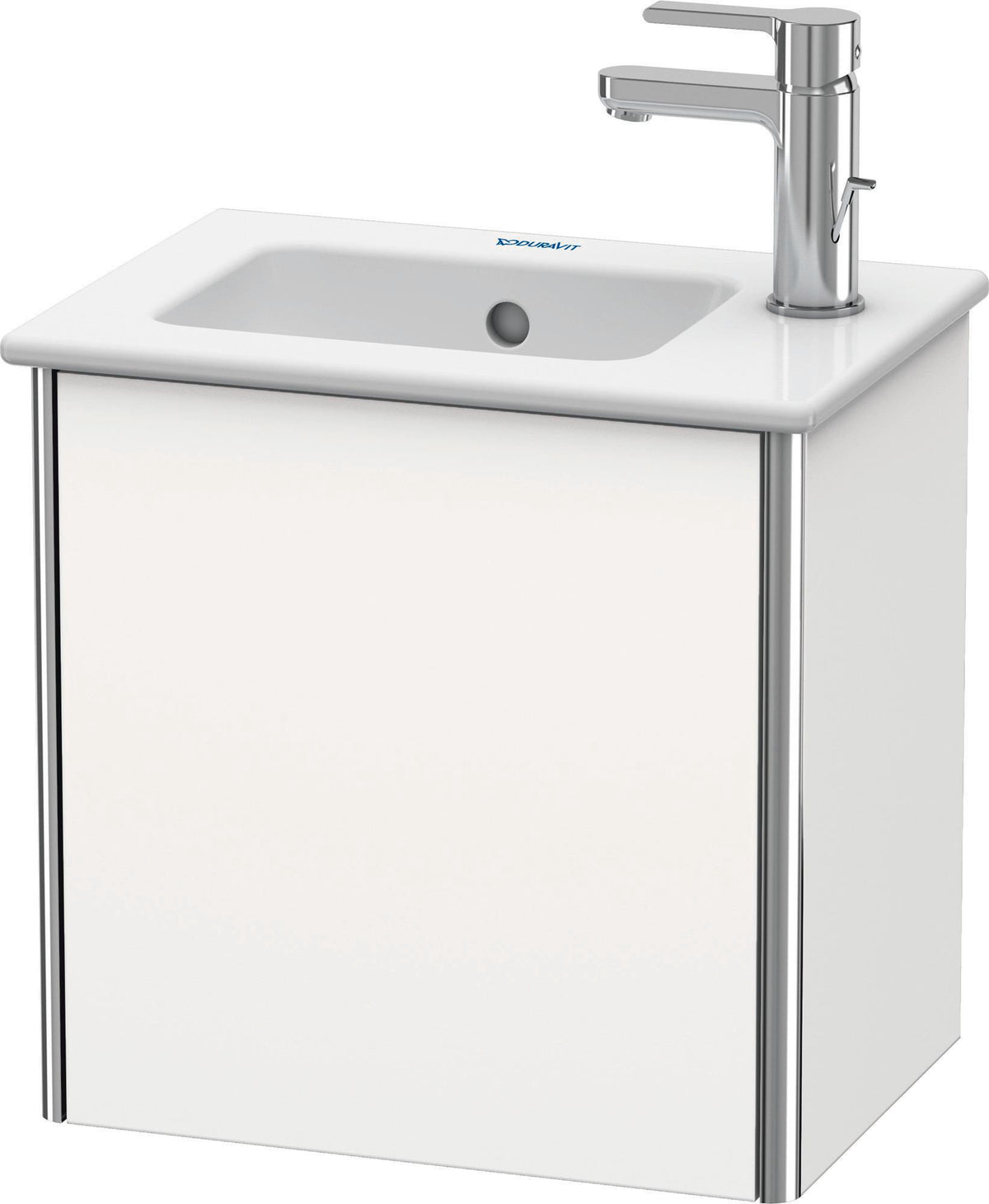 Duravit XSquare Waschtischunterbau 1 Tür rechts 400x410x289 mm Weiß Seidenmatt