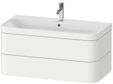DURAVIT Waschtischset Happy D.2 Plus 2 Schubkästen 975x490 mm eiche hell taupe supermatt