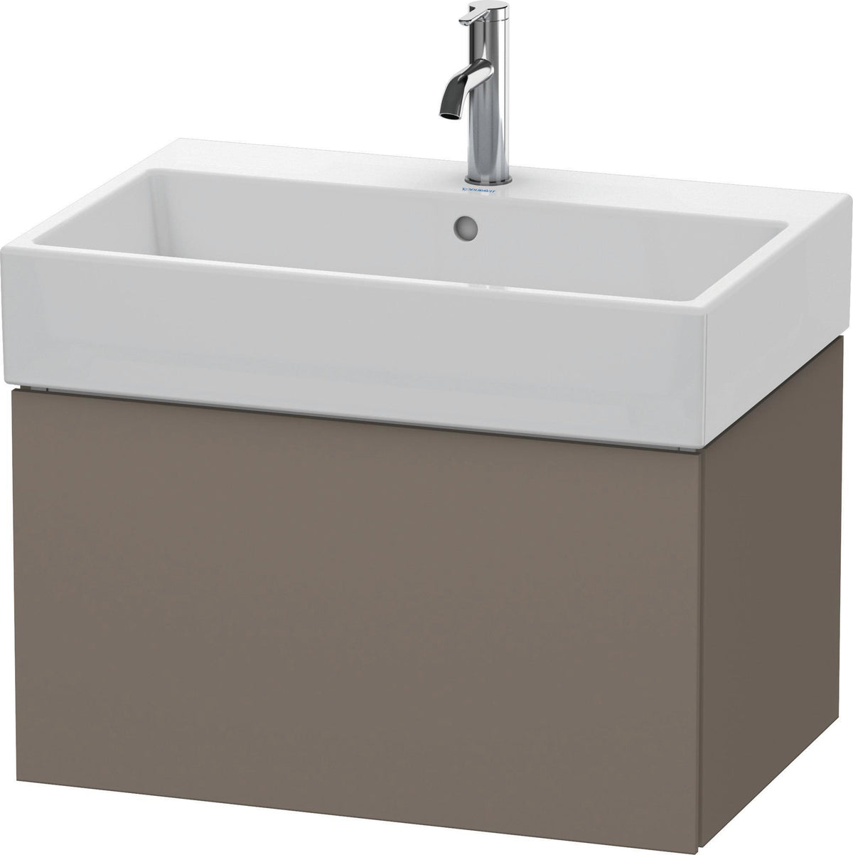 Duravit L-Cube Waschtischunterbau 684 mm weiß matt, 1 Auszug, wandhängend, Tip-On