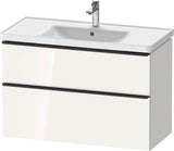 DURAVIT D-Neo Waschtischunterbau 984 mm betongrau matt mit Soft-Close und Bronze-Griff