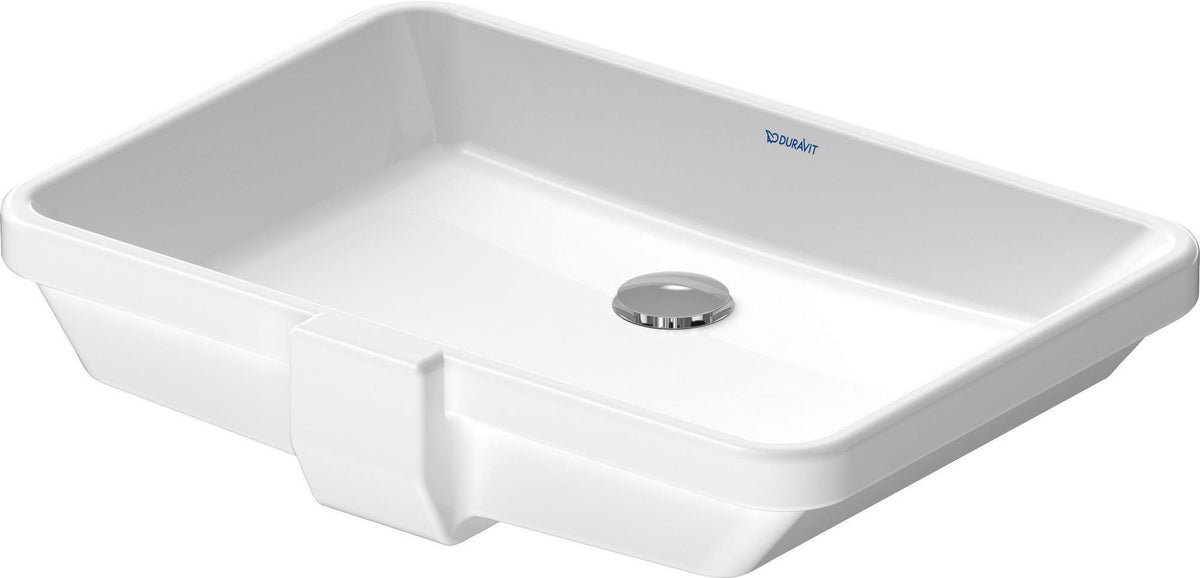 DURAVIT Einbauwaschtisch 2nd floor 525 mm EB mit Überlauf, ohne Hahnloch, weiß – Design Classics