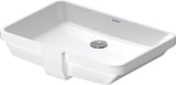 DURAVIT Einbauwaschtisch 2nd floor 525 mm EB mit Überlauf, ohne Hahnloch, weiß – Design Classics