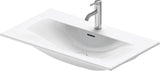 Duravit Viu Möbelwaschtisch 830 mm, weiß, mit Überlauf und Hahnlochbank