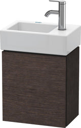 DURAVIT L-Cube Waschtischunterbau betongrau matt, 1 Tür, Anschlag links, wandhängend