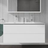 Duravit L-Cube Waschtischunterbau 1220 mm taupe matt mit 2 Schubkästen und Tip-On-Technik