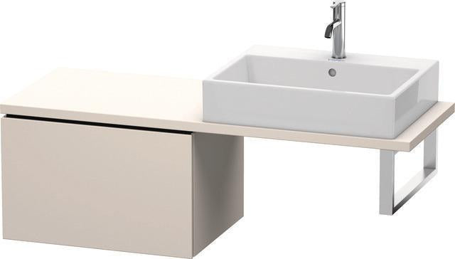 Duravit L-Cube Unterschrank 620 mm taupe supermatt mit 1 Auszug und Dämpfung