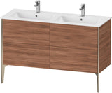 DURAVIT XViu Waschtischunterbau bodenstehend 1280 mm, 4 Auszüge, weiß matt – Tip-On