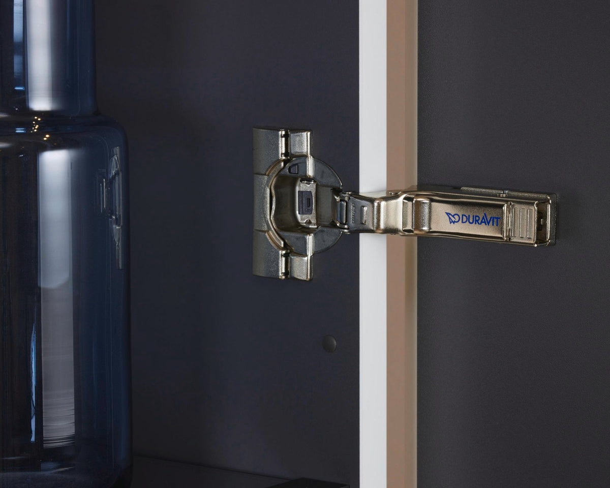 Duravit L-Cube Hochschrank 500 mm, 1 Tür links, weiß matt, wandhängend, Soft-Close