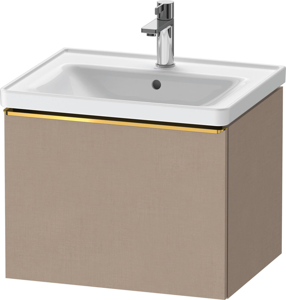 DURAVIT D-Neo Waschtischunterbau 584 mm betongrau matt mit 1 Auszug und Soft-Close