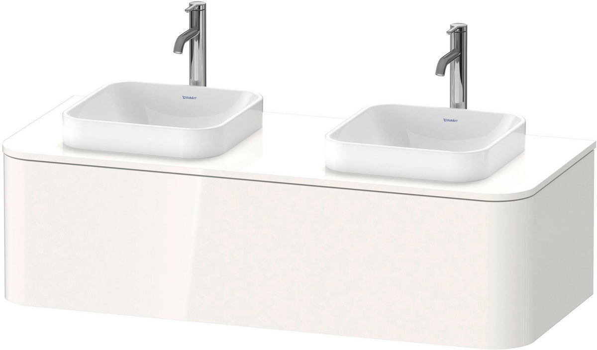 DURAVIT Happy D.2 Konsolenwaschtischunterbau 1300 mm Taupe supermatt mit Tip-On Technik