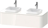 Duravit Happy D.2 Konsolenwaschtischunterbau 1300 mm taupe supermatt mit Tip-On und LED