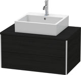 DURAVIT XSquare Waschtischunterbau 800 mm Eiche mit 2 Schubkästen und Push-Open